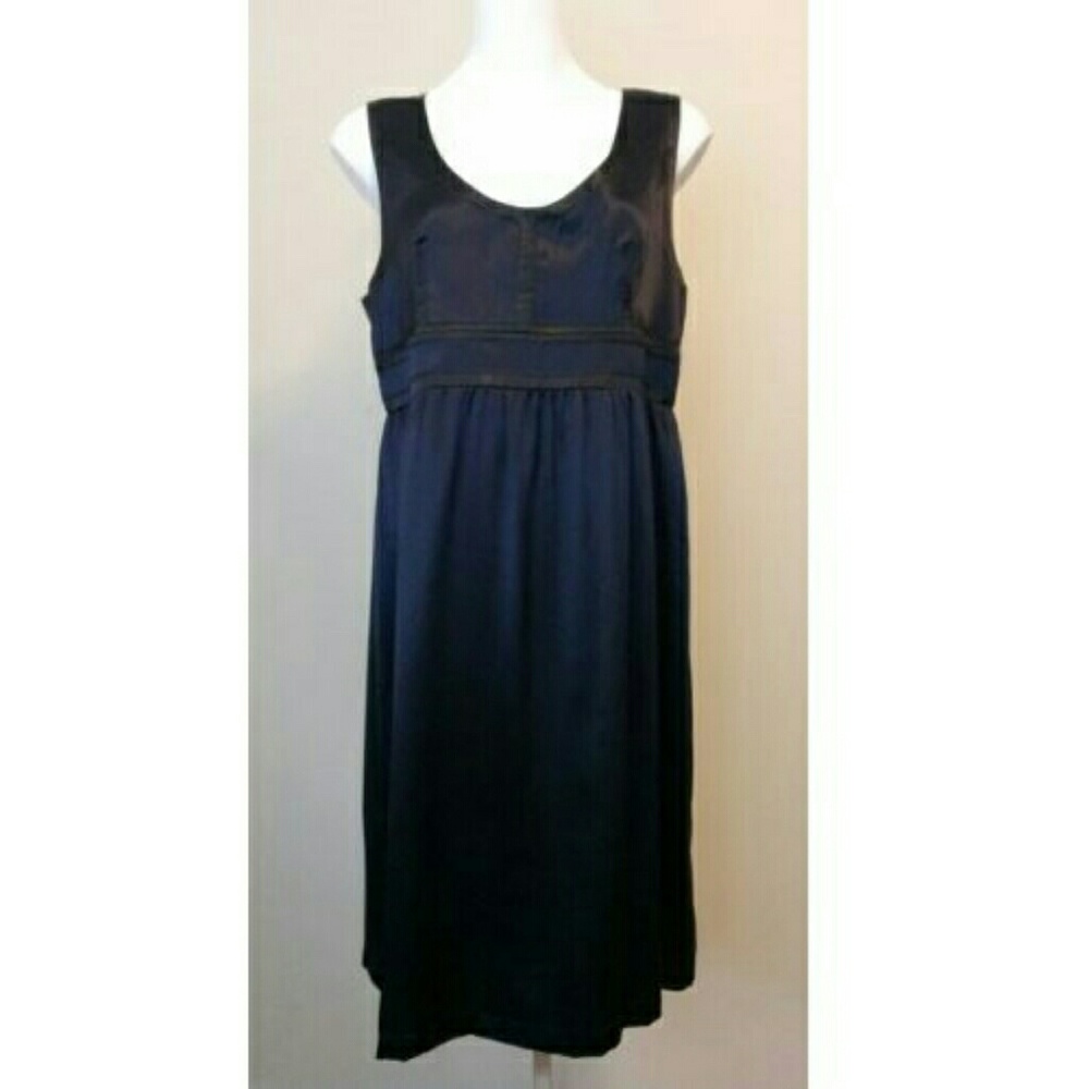 Proenza Schouler for Target Silk Navy Blue Sleeveless Prom Dress - Picture 2 of 3